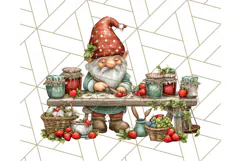 Farmer Gnome Clipart, Cute Farm Gnomes PNG Illustrations Product Image 4