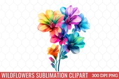 Wildflowers Sublimation Clipart Product Image 1