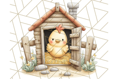 Tiny Farm Life Animals and Farm Clipart PNG, Barnyard PNG Product Image 4