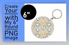 Gorgeous Round Design Sublimation PNG , Heart Product Image 1