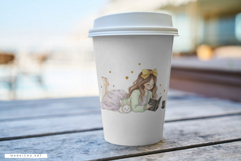 Hand-drawn Easter Reading Girl Clipart Product Image 6