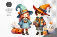 Halloween clipart, Trick and treat, Kids Halloween Product Image 1