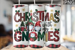 Christmas With My Gnomies - Christmas Gnome Tumbler Wrap Product Image 1