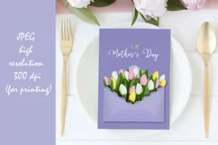 Mother's Day greeting cards AI,EPS,PNG,JPEG Product Image 5