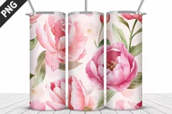 Flowers Tumbler Wrap | Sublimation Design | Tumble PNG Product Image 3