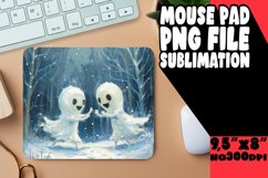 Halloween Ghost Mouse Pad Design Art PNG Product Image 1