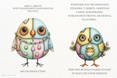 Easter Quirky Birds Clipart Product Image 2