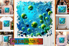 Playful TSHIRT Gift Ideas PNG, 3D Fruits Product Image 1