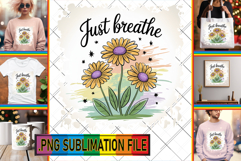 RADIANT PNG TSHIRT Designs, Flowers Quote Product Image 1