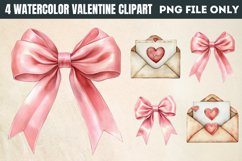 Watercolor Valentine Clipart PNG Product Image 1