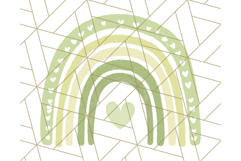 Boho Rainbow PNG Clipart, Earthy Arches &amp; Minimal Shapes Product Image 4
