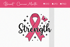 Strength Of Hope Pink Design, Breast Cancer Awarness month Product Image 1