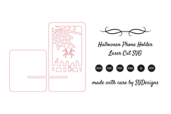 Halloween Phone Holder Laser Cut SVG Product Image 2