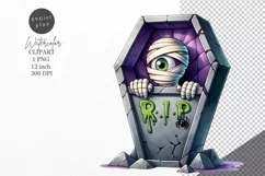 Halloween clipart, Mummy clipart, Autumn clipart Product Image 1