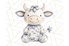 Blue Floral Stuffed Animal Clipart PNG, Cute Stuffed Animals Product Image 4