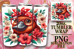 Wholesome joy 20oz tumbler wrap, Cute Animals Product Image 1