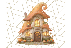 Halloween Witch House Clipart PNG with Potions and Brooms Product Image 4