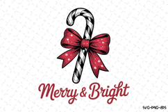 Merry &amp; Bright Svg | Christmas Svg | Svg Cut Files Product Image 1