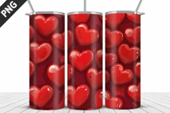 Valentines Love Skinny Tumbler PNG Wrap| Valentines Tumbler Product Image 5