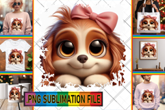Bright TSHIRT Magic PNG, 3D Dog Product Image 1
