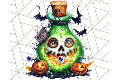 Bright Halloween Potion Bottle PNG Clipart, Holiday Elements Product Image 4