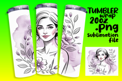 Personal Touch: 20oz Tumbler Design , Beauty Woman Product Image 1