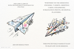 Funny School Paper Airplane Clipart Product Image 2