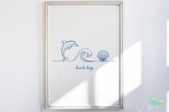 Retro Summer Coastal SVG PNG Clipart Product Image 4
