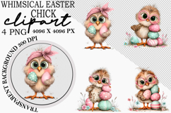Whimsical Easter Chick Clipart Product Image 1