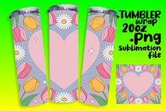 Creative 20oz Artwork for Sublimation , Flowers Product Image 1
