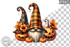Halloween Gnome Sublimation - Clipart PNG Design Product Image 1