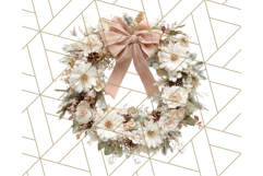 Whimsy Winter Florals Clipart PNG, Christmas Png Clipart Product Image 4