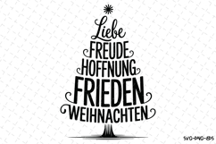 Leibe Freude Hoffnung Frienden Svg | Christmas Svg | Svg Product Image 1