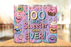 100 Days Of School Tumbler wrap, Teacher Day 20oz Tumbler Product Image 1