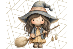 Spooky Little Witches Halloween Clipart PNG Product Image 4