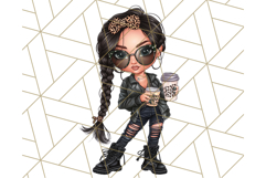 Sassy Mom Coffee PNG Clipart, Messy Bun Mom Life PNGs Product Image 3