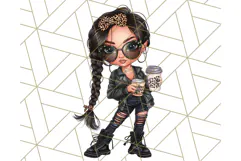 Sassy Mom Coffee PNG Clipart, Messy Bun Mom Life PNGs Product Image 3