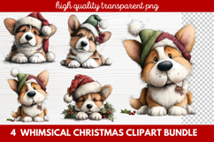 Whimsical Christmas Clipart | Cute Festive Holiday PNG Product Image 1