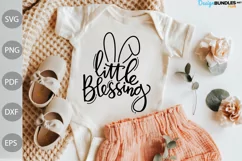 Little Blessing SVG Cut Files/ BABY Shirt SVG Design Product Image 1