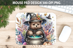 Teddy Bear Mouse pad Sublimation - Halloween Animal PNG Product Image 1