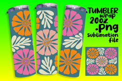 Customizable Sublimation Tumbler 20oz , Flowers Product Image 1