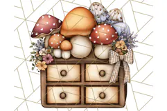 Fall Fairy House Clipart PNG, Autumn Homes and Decor Product Image 4