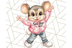 Sock Hop Animal Dance Party PNG Clipart, Cute Retro 1950s Product Image 4