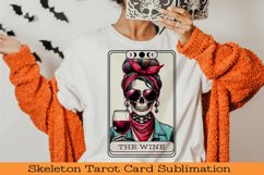 Skeleton Tarot card Sublimation design, PNG. Product Image 1