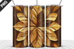 3D Flowers Tumbler Wrap | Sublimation Design | Tumble PNG Product Image 5