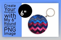 Glitter Stripe Round Design for Sublimation Art Product Image 1