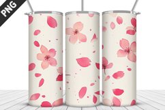 Flowers Tumbler Wrap | Sublimation Design | Tumbler PNG Product Image 1