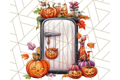 Fall Cottagecore Kitchen Clipart, Cozy Autumn Kitchen PNG Product Image 4