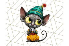 Halloween Animals in Costumes Clipart PNG, Cute Pets Art Product Image 4