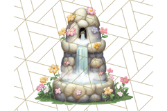Princess Castle Clipart PNG, Enchanted Garden Artwork Product Image 4